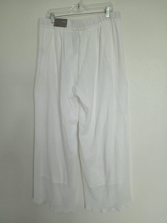 Soft Surroundings White Wisteria Gauze Pants - Picture 2 of 6